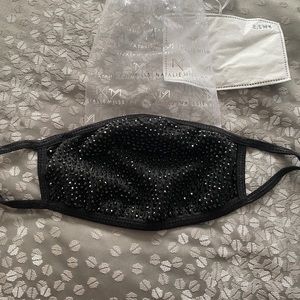 Black sparkle mask